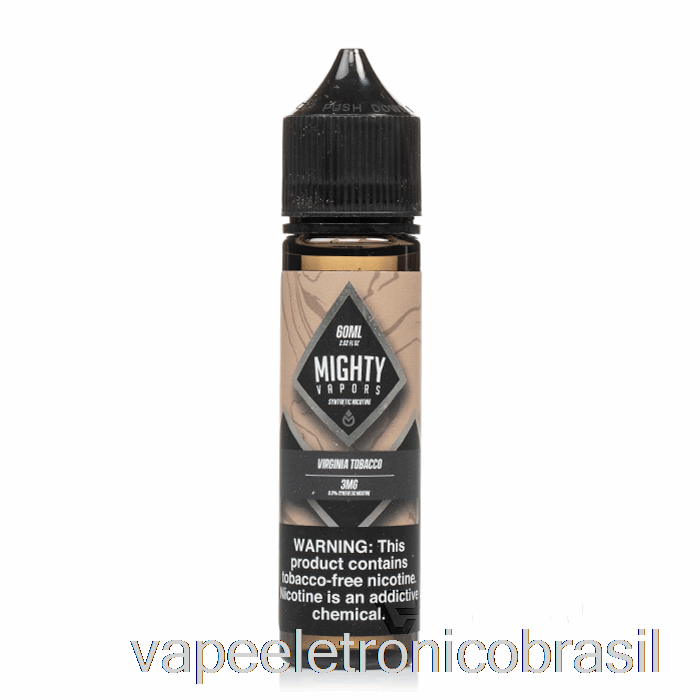 Vape Recarregável Virginia Tabaco - Poderosos Vapores - 60ml 3mg